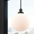 thumbnail image 2 of Innovations Lighting  Franklin Restoration Beacon - 1 Light 12" Stem Hung Mini Pendant Oil Rubbed Bronze/Matte White, 2 of 3