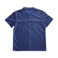 thumbnail image 5 of Mens Full Zipp Short Sleeve Shirt Summer Stretch Business Shirts Navy XL, 5 of 6