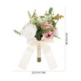 thumbnail image 4 of ColoMX 2 piezas de flores de boda ramo de corsage pulsera artificial bouquet bracelet flor, 4 of 7