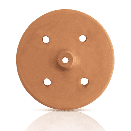 Handmade Clay Pot Dolma Lid Cover, Terracotta Grape Leaf Roll Lid, Earthenware Weighted Cooking Grill Press (Small 7.1 in)