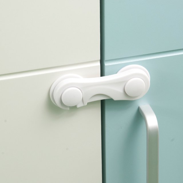 Paquete de 20 - Cerraduras de gabinete de seguridad para bebés - Sistema de cocina de gabinete a prueba de bebés con cinta adhesiva fuerte XianweiShao 9024715968685