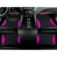thumbnail image 3 of Leadwolf Car Floor Mats universal Full Coverage Auto Floor Mats All Weather Luxury Floor Liners Anti - Slip Car Mats Protector Car Carpet Black and Fuchsia 4PCS, 3 of 6