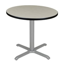 Regency Via 30" Round X-Base Table- Maple/Grey