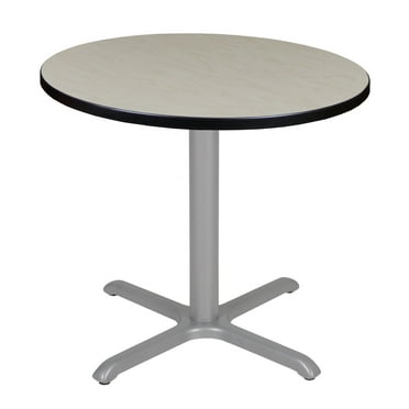 Regency Via 30" Round X-Base Table- Maple/Grey