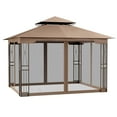 thumbnail image 3 of EGEIROS LIFE 12’ x 10’ Double Roof Patio Gazebo, Water- and UV-Resistant, 3 of 12