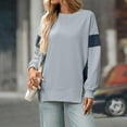 thumbnail image 3 of Guluxicc Womens Loose Fit Pullover Tops Casual Fall Winter Trendy Outfits Clothes Crewneck Long Sleeve Shirts, 3 of 5