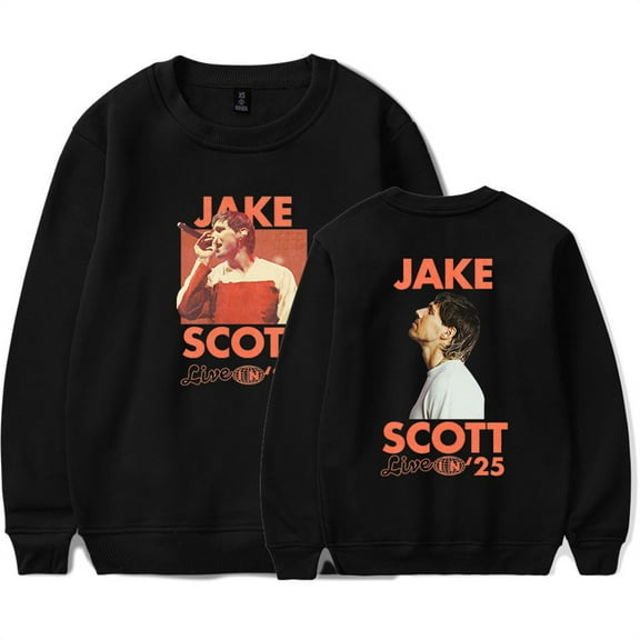 Jake Scott On Tour Live In 2025 Sweatshirts Vintage 90s Crewneck Fashion Long Sleeve