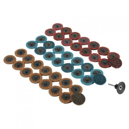 

45Pcs 2” 180/320/400 Grit Sanding Disc Flap Disc Polishing Grinding Wheel Red Yellow Blue