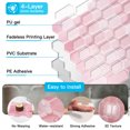 thumbnail image 4 of 10Pcs Peel and Stick Backsplash,12'' x 12'' Heavy-Duty Self-Adhesive Vinyl Wall Tiles for Kitchen,Bathroom, 4 of 8