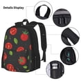 thumbnail image 3 of Disketp Tomatoes1 Mochila Estampada de Gran Capacidad con Lonchera y Estuche, Set de 3 Piezas para Estudiantes, 3 of 7