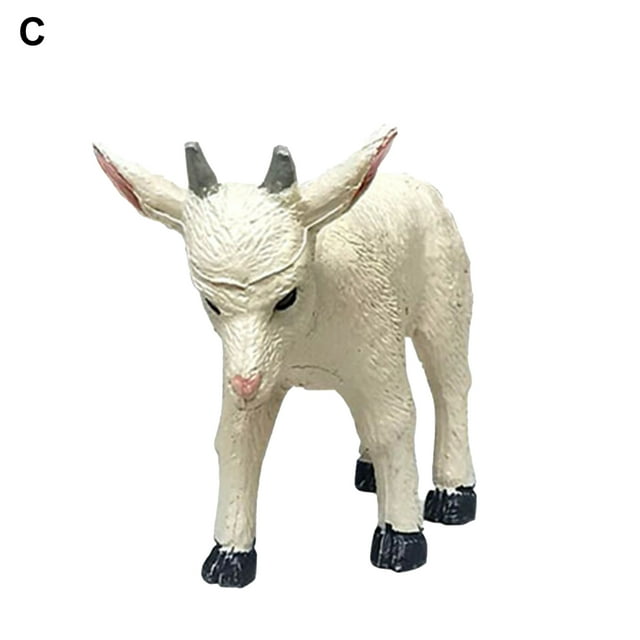 Visland Animal Model Shape Collectible PVC Simulation Goat Model Figure for Gift
