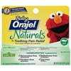 Baby Orajel Naturals Teething Pain Relief Gel Fruit Flavored 0.33 oz (Pack of 4)