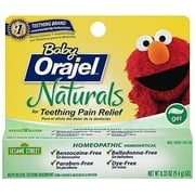 Baby Orajel Naturals Teething Pain Relief Gel Fruit Flavored 0.33 oz