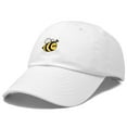 thumbnail image 4 of DALIX Bumble Bee Baseball Cap Dad Hat Embroidered Womens Girls in White, 4 of 6