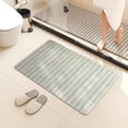 thumbnail image 4 of Diatomaceous Earth Bathroom Mat 60 cm x 40 cm Striped Pattern Polyester Quick Drying Stain Resistant Wear Resistant Non Slip, 4 of 6