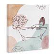 thumbnail image 2 of Stupell Industries Eclectic Pastel Geometric Bathtub Flower Canvas Art, 30 x 30, by Lil' Rue, 2 of 7