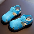 thumbnail image 2 of Otqutp Little Kid Round Toe Shoes&nbsp; Summer Children Toddler Baby Girls Boys Solid Sandals Shoes Slippers Soft Sole Footwear for Children1-6Years, 2 of 4