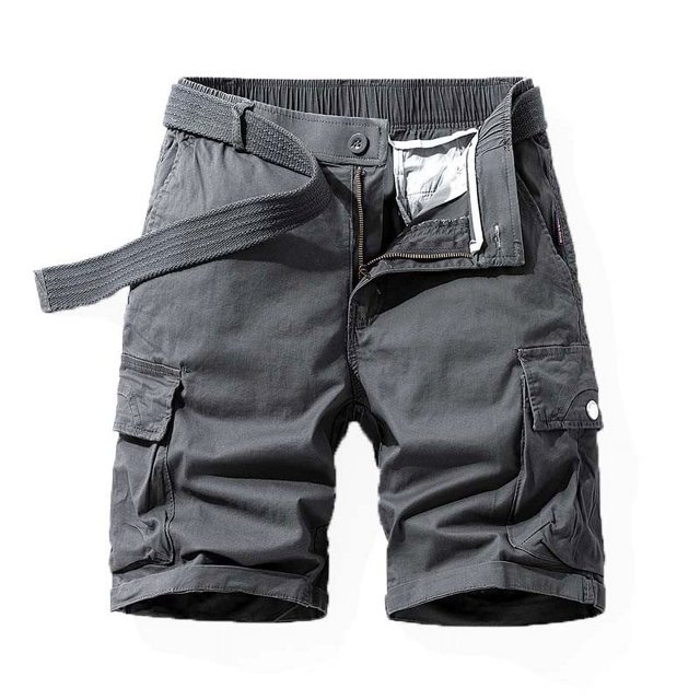 Amzcrzy Mens Shorts Gym Shorts Shorts for Men Men's Plus Size Cargo Shorts Multi-Pockets Relaxed Summer Beach Shorts Pants Gym Shorts for Men Workout Shorts Cargo Shorts for Men Running Shorts Men