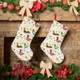thumbnail image 3 of Zufioo Chickens A for 18-inch Stitching Christmas Stockings, Suitable for Christmas, Christmas Trees, Indoor and Outdoor Holiday Decorations-Short plush, 3 of 8