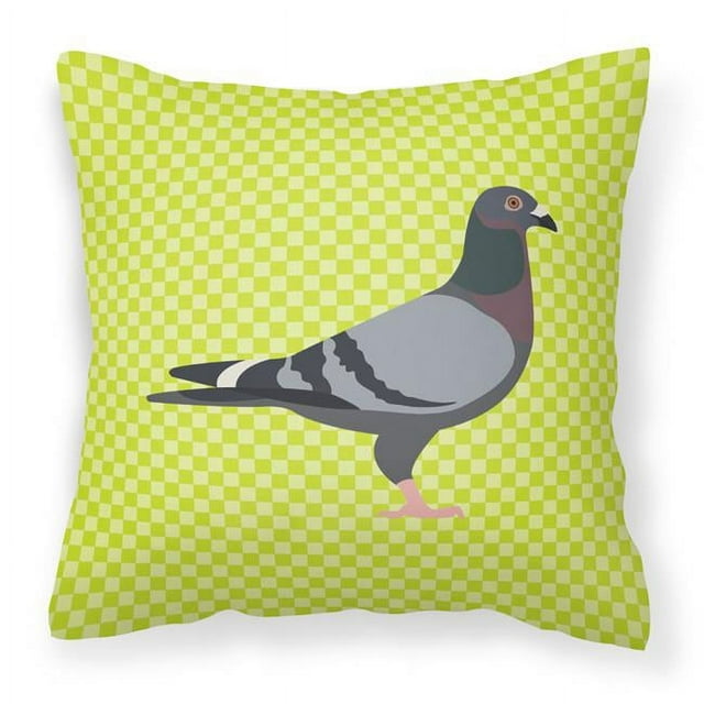 Carolines Treasures BB7777PW1818 Racing Pigeon Green Fabric Decorative Pillow, 18 x 18 in.