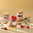 thumbnail image 4 of Jarras de Vidrio Herméticas de 16oz para Avena Nocturna y Preparación de Comidas Pack de 4, 4 of 5