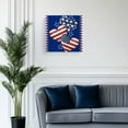 thumbnail image 2 of Canvas Print Wall Art Oil Paintings Independence Day USA Flag Heart Picture Prints Artwork for Living Room Kitchen Bathroom Bedroom,Stretched and Framed Ready to Hang,Red Blue White Stripes Stars, 2 of 9