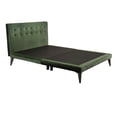 thumbnail image 1 of Cama Individual Roomi Cabecera Tapizada Color Verde, 1 of 5