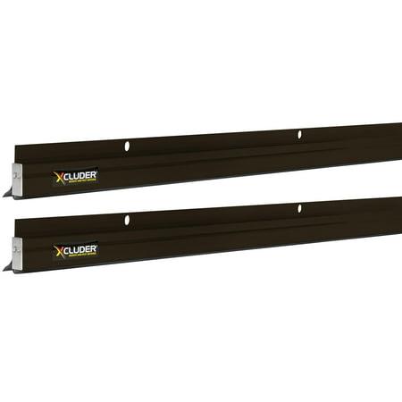 Xcluder 36 Low-Profile Rodent Proof Door Sweep Dark Bronze 2-Pack