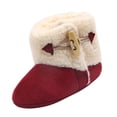 thumbnail image 4 of Recién nacido bebé niño niñas invierno cálido piel nieve botas antideslizantes de cuna Prewalker 9-15Mes meses, 4 of 8