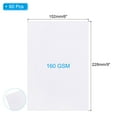 thumbnail image 2 of Uxcell 6"x9" Watercolor Paper Bulk, 60 Sheets Water Color Paper 160g Cold Press Paper Watercolour Paper, White, 2 of 5