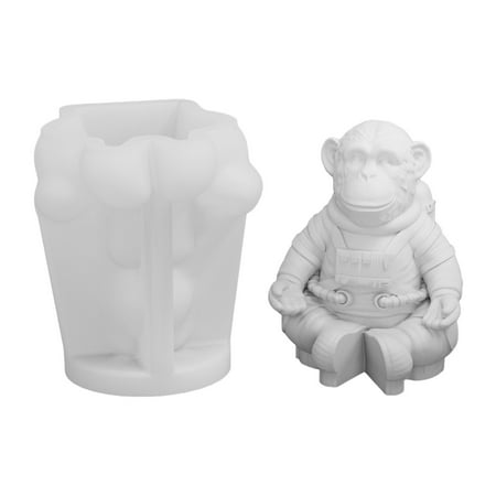 3Pcs 3D Rocket Epoxy Resin Mini Rocket Candle Space Theme Silicone For Fondant Chocolate Candle Soap Plaster DIY Crafts