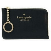 Kate Spade Staci Medium l-zip Card Holder with Key Ring (Black)