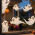 thumbnail image 2 of Halloween Window Clings 8Pcs Cute Ghost Static Decals Reusable Stickers for Glass Party Decor, 2 of 6