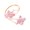 Pink, variant on Fashionable Frangipani Designs Iron Bangle Comfort Fit Adjustable Closure Wrist Jewelry Gift Ideas for Her Unique Styles