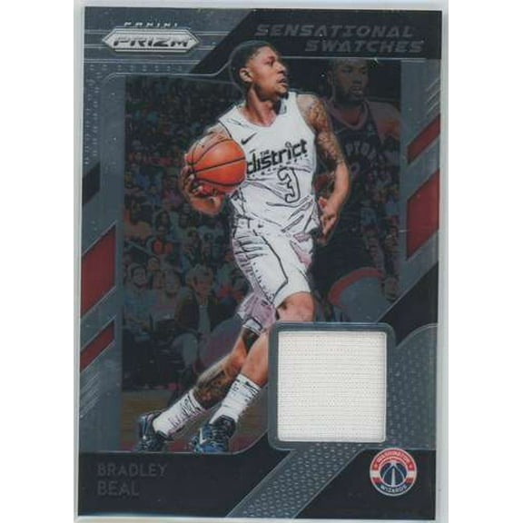 NBA 2018 Panini Prizm Basketball Sensational Swatches Bradley Beal #48 (Player-Worn Material)