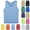 Light Blue, variant on CYRBOKO Tank Tops for Boys, Casual Striped Sleeveless Holiday Summer Tops Dark Blue Size 5-8 T