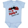 thumbnail image 3 of Inktastic My Daddy Loves Me with Cute Ladybugs Boys or Girls Baby Bodysuit, 3 of 5