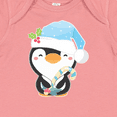 thumbnail image 4 of Inktastic Cute Christmas Penguin in Blue Hat Boys or Girls Baby Bodysuit, 4 of 5