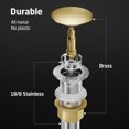 thumbnail image 3 of KES Black Bathroom Faucet 4 Inch Centerset Vanity Faucet cUPC Certified with Pop Up Drain Anti-Clog NO Overflow, WMBF001LFBKC1, 3 of 9