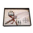 thumbnail image 1 of Pluma Estilográfica Clásica Retro, Pluma De Inmersión, Juego De Botellas De Tinta, Papelería, Regalo, Caja De Cumpleaños, Blanco Moyic EL006344-00, 1 of 6