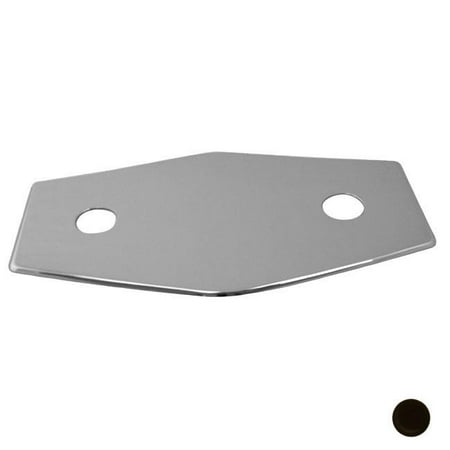 Westbrass D504-12 2-Hole Remodel Plate in Oil Rubbed Bronze