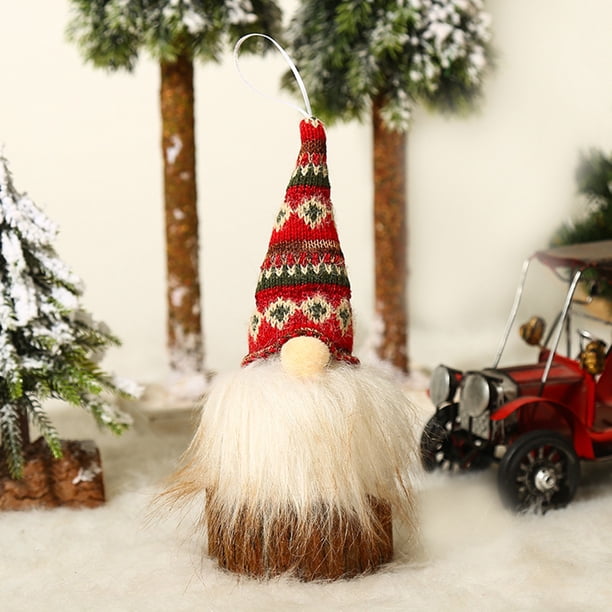 Adornos para árboles de Navidad Feliz Navidad Decoración Luces Rudolph Enano Muñeca sin rostro Adornos de gnomos Wmkox8yii fhajkh5827