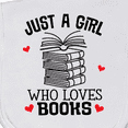 thumbnail image 3 of Inktastic Just a Girl Who Loves Books Baby Burp Cloth, 3 of 3