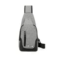thumbnail image 4 of XWSHYW Contenedores de Almacenamiento 2023 Nuevo Bolso de Pecho Multifuncional para Hombre, Bolso de Mensajero, Bolso de Hombro Informal de Moda, Mochila Pequeña de Lona, 4 of 6