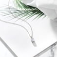 thumbnail image 4 of Gem Stone King 925 Sterling Silver Pendant Set Oval Near Colorless 2.10cttw Moissanite, 4 of 4
