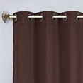 thumbnail image 2 of Bkue Nile Mills Modern, Classic Solid Semi Blackout Curtains, Set of 2, 46" x 96'', Cappuccino, 2 of 14