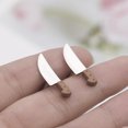 thumbnail image 2 of Cufflinks Creative Knife Design para hombre en color cobre, 2 of 3