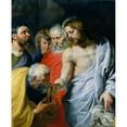 thumbnail image 3 of Peter Paul Rubens 12x14 Black Modern Framed Museum Art Print Titled - Christ's Charge to Peter (C. 1616), 3 of 5