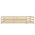 thumbnail image 6 of Sesslife Twin Size Floor Bed with Door and Fence, Wood Twin Floor Platform Bed with Slats, Toddler Bed for Kids Boys Girls, Montessori Bed, No Box Spring Needed, Oak, 6 of 8