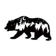 thumbnail image 3 of Arte de Pared de Oso Silueta Animal Ornamento Metálico Resistente Diseño Creativo Adecuado para Fiestas Salón Balcón Habitación Regalo Decoración Inte, 3 of 8